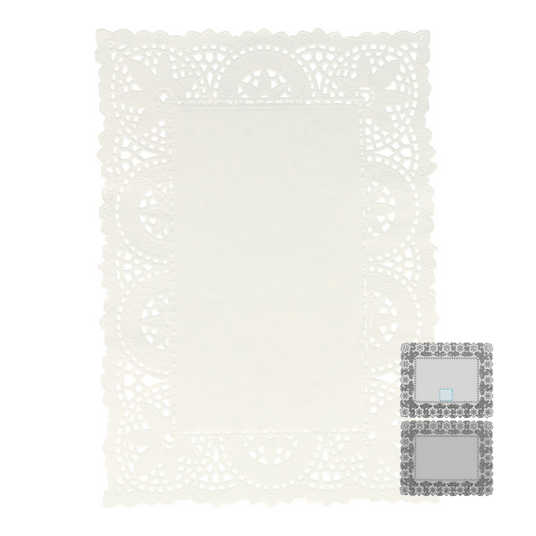 Star Rectangular Naperon White Paper